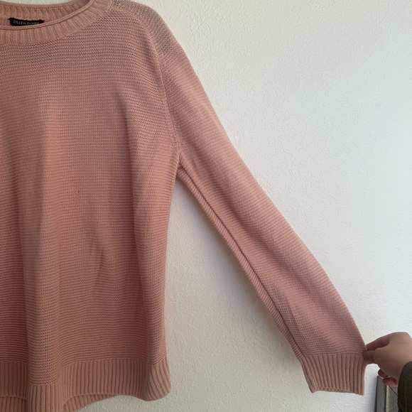 Eileen Fisher Blush Knit Pullover - Picture 3 of 10
